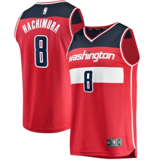 Men's Washington Wizards Rui Hachimura Fanatics Branded Red 2019 NBA Draft First Round Pick Fast Break Replica Jersey - Icon Edition