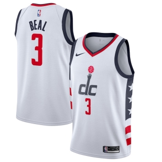 Men's Washington Wizards Bradley Beal Nike White 2019-20 Finished City Edition Swingman Jersey