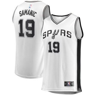 Men's San Antonio Spurs Luka Samanic Fanatics Branded White Fast Break Replica Player Jersey - Association Edition