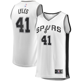 Men's San Antonio Spurs Trey Lyles Fanatics Branded White Fast Break Replica Player Jersey - Association Edition