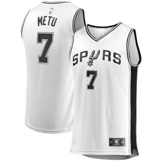 Men's San Antonio Spurs Chimezie Metu Fanatics Branded White Fast Break Replica Player Jersey - Association Edition