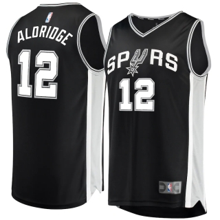 Men's San Antonio Spurs LaMarcus Aldridge Fanatics Branded Black Fast Break Replica Jersey - Icon Edition