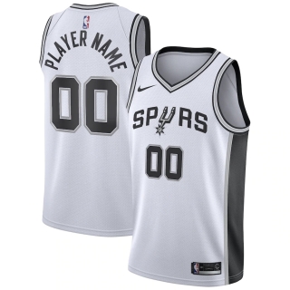 Men's San Antonio Spurs Nike White Custom Swingman Jersey - Association Edition