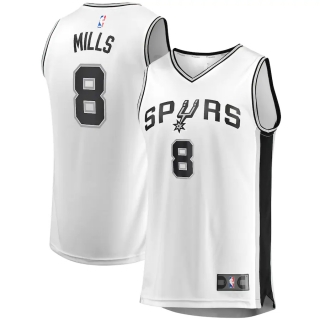 Men's San Antonio Spurs Patty Mills Fanatics Branded White Fast Break Replica Player Jersey - Association Edition
