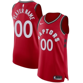 Men's Toronto Raptors Nike Red Authentic Custom Jersey - Icon Edition