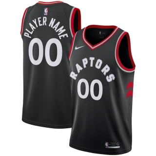 Men's Toronto Raptors Nike Black Custom Swingman Jersey - Statement Edition
