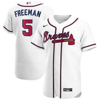Men's Atlanta Braves Freddie Freeman Nike White Home 2020 Authentic Player Jersey