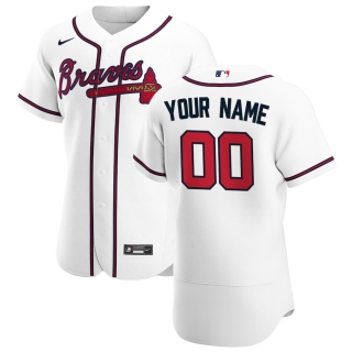 Men's Atlanta Braves Nike White 2020 Home Authentic Custom Jersey