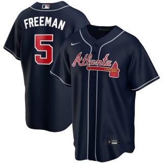 Men's Atlanta Braves Freddie Freeman Nike Navy Alternate 2020 Replica Player Jersey