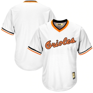 Men's Baltimore Orioles Majestic Home White Cooperstown Cool Base Replica Team Jersey
