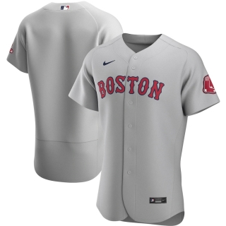 Men's Boston Red Sox Nike Gray Road 2020 Authentic Team Jersey