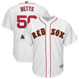 Men's Boston Red Sox Mookie Betts Majestic White 2019 Gold Program Cool Base Player Jersey