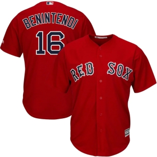 Men's Boston Red Sox Andrew Benintendi Majestic Alternate Scarlet Official Cool Base Replica Player Jersey