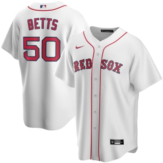 Men's Boston Red Sox Mookie Betts Nike White Home 2020 Replica Player Jersey