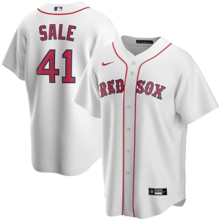 Men's Boston Red Sox Chris Sale Nike White Home 2020 Replica Player Jersey