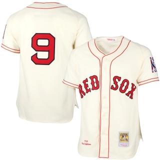 Mens Boston Red Sox Ted Williams Mitchell & Ness Cream MLB Authentic Jersey