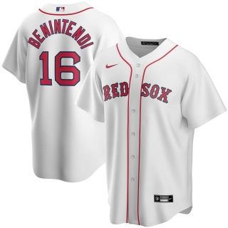 Men's Boston Red Sox Andrew Benintendi Nike White Home 2020 Replica Player Jersey