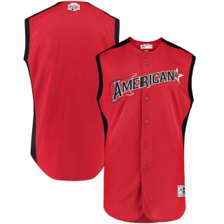 Men's American League Majestic Red Navy 2019 MLB All-Star Futures Game Jersey