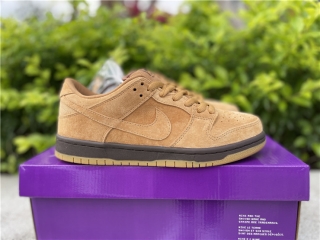 Authentic Nike SB Dunk Low Pro “Wheat Mocha” Women Shoes