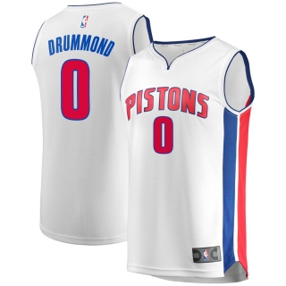 Men's Detroit Pistons Andre Drummond Fanatics Branded White Fast Break Replica Jersey - Association Edition