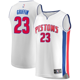 Men's Detroit Pistons Blake Griffin Fanatics Branded White Fast Break Replica Jersey - Association Edition