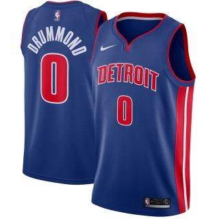 Men's Detroit Pistons Andre Drummond Nike Blue Swingman Jersey - Icon Edition