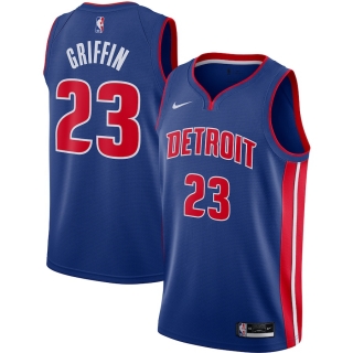 Men's Detroit Pistons Blake Griffin Nike Blue 2020-21 Swingman Jersey - Icon Edition