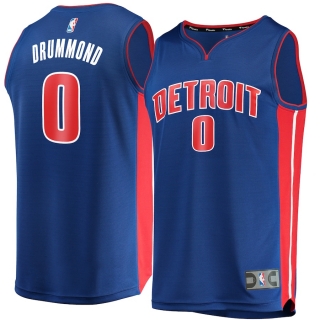 Men's Detroit Pistons Andre Drummond Fanatics Branded Royal Fast Break Replica Jersey - Icon Edition