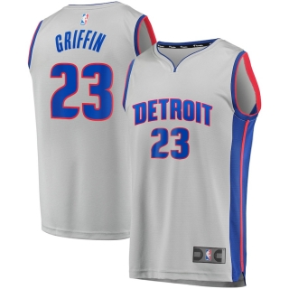 Men's Detroit Pistons Blake Griffin Fanatics Branded Gray 2019-20 Fast Break Replica Jersey - Statement Edition