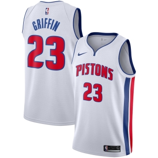 Men's Detroit Pistons Blake Griffin Nike White Replica Swingman Jersey - Association Edition