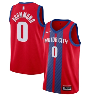 Men's Detroit Pistons Andre Drummond Nike Red 2019-20 Finished City Edition Swingman Jersey