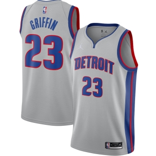 Men's Detroit Pistons Blake Griffin Jordan Brand Silver 2020-21 Swingman Jersey - Statement Edition