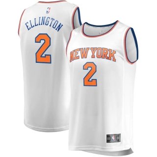 Men's New York Knicks Wayne Ellington Fanatics Branded White Fast Break Player Replica Jersey - Association Edition