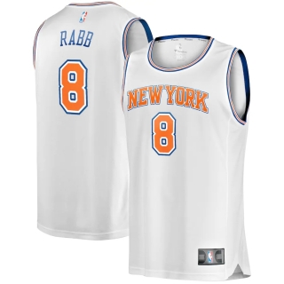 Men's New York Knicks Ivan Rabb Fanatics Branded White Fast Break Player Jersey - Statement Edition