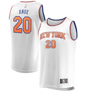 Men's New York Knicks Kevin Knox Fanatics Branded White Fast Break Jersey - Association Edition