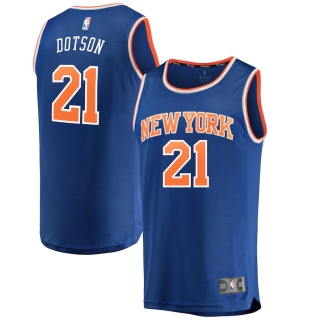 Men's New York Knicks Damyean Dotson Fanatics Branded Royal Fast Break Road Replica Player Jersey - Icon Edition