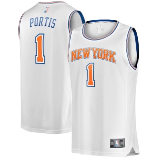 Men's New York Knicks Bobby Portis Fanatics Branded White Fast Break Replica Player Jersey - Statement Edition