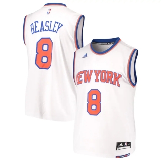 Men's New York Knicks Michael Beasley adidas White Home Replica Jersey