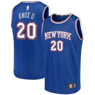 Men's New York Knicks Kevin Knox Fanatics Branded Royal Fast Break Team Replica Jersey - Statement Edition