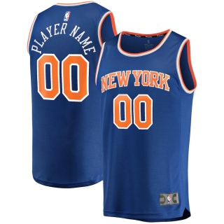 Men's New York Knicks Fanatics Branded Blue Fast Break Custom Replica Jersey - Icon Edition