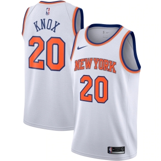 Men's New York Knicks Kevin Knox Nike White 2019-2020 Swingman Jersey - Association Edition