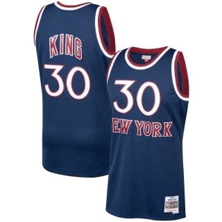 Men's New York Knicks Bernard King Mitchell & Ness Navy 1982-83 Hardwood Classics Swingman Player Jersey
