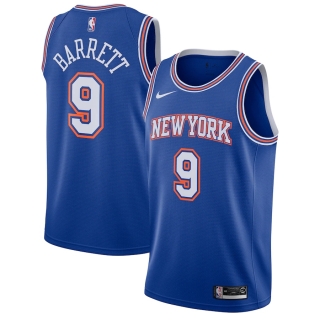 Men's New York Knicks RJ Barrett Nike Blue 2019-2020 Swingman Jersey - Statement Edition