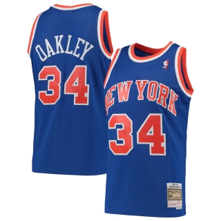 Men's New York Knicks Charles Oakley Mitchell & Ness Blue Hardwood Classics 1991-92 Swingman Jersey