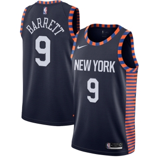 Men's New York Knicks RJ Barrett Nike Navy 2019-20 Swingman Jersey - City Edition