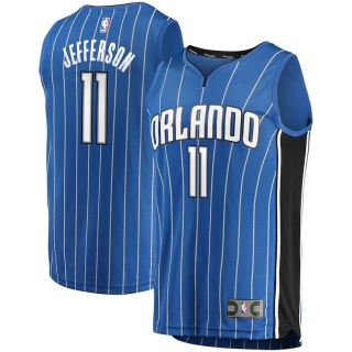 Men's Orlando Magic Amile Jefferson Fanatics Branded Blue Fast Break Replica Jersey - Icon Edition