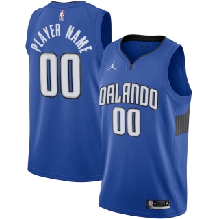 Men's Orlando Magic Jordan Brand Blue Swingman Custom Jersey - Statement Edition