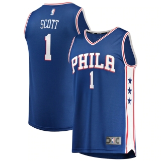 Men's Philadelphia 76ers Mike Scott Fanatics Branded Royal Fast Break Replica Jersey - Icon Edition