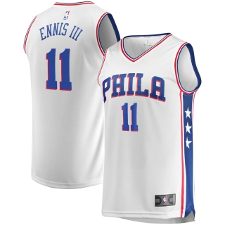 Men's Philadelphia 76ers James Ennis Fanatics Branded White Fast Break Replica Player Team Jersey - Association Edition