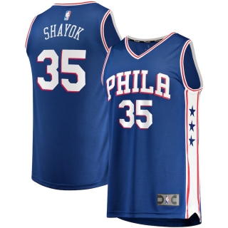 Men's Philadelphia 76ers Marial Shayok Fanatics Branded Royal Fast Break Replica Jersey - Icon Edition